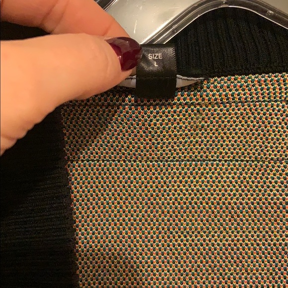 Diesel Zip Up Graphic Knit Sweater sz L - Picture 4 of 5